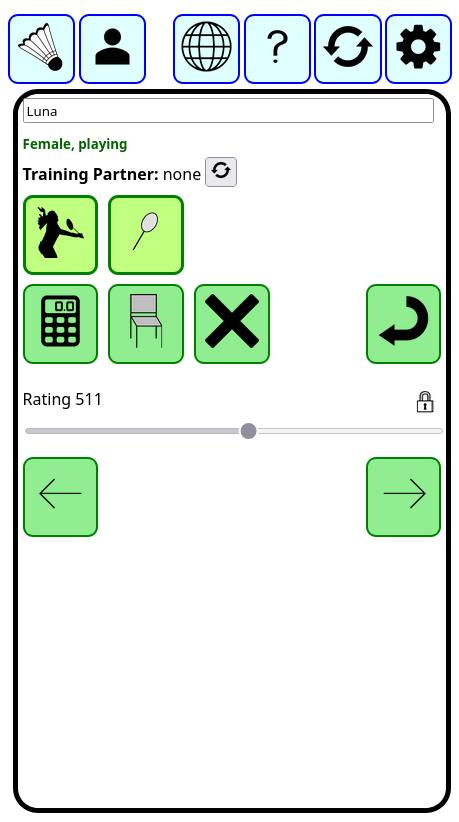 player screen